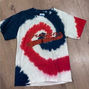 Gildan Kids Tie-Dye Dragons Shirt - Red, Blue, White